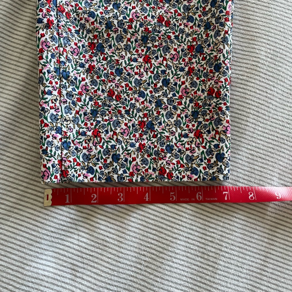 Ann Taylor Loft Riviera Slim Floral Mid Rise Print Ankle Pants 6 EUC - Picture 13 of 16